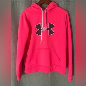 Women’s Under Armour Storm‎ “She’s A Fighter” Breast Cancer Pink Hoodie Large